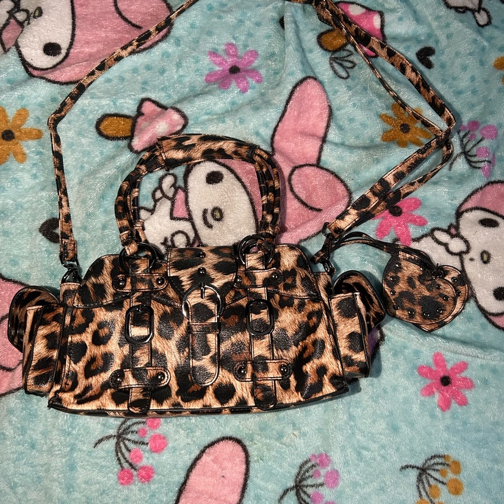 Dolls Kill Leopard Print Crossbody Bag